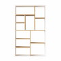 Hanah Home Kor1-Sw Estantería Natural y Blanco